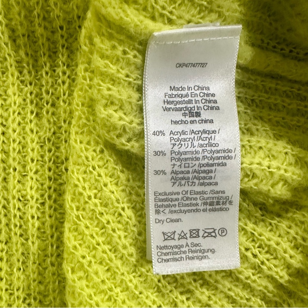 Madewell Women’s Citron Ribbed Crew Neck Sweater in XXL - Picture 3 of 4